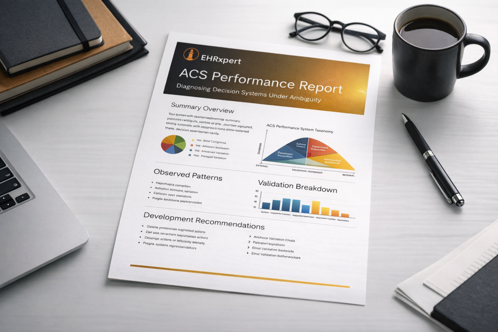 ehrxpert infographic performance report